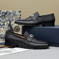 Dior Black Pebbled Leather Loafers — hero