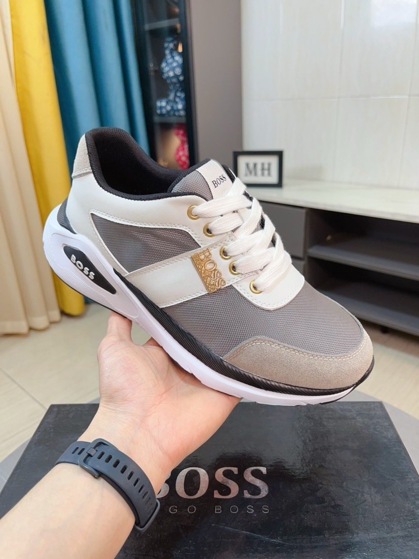 BOSS Low-Top Lace-Up Sneakers — side